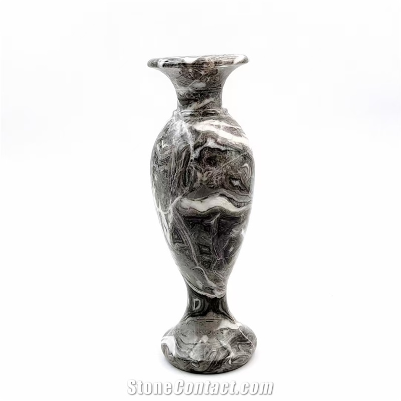 Custom Modern Luxury White Marble Interior Vase