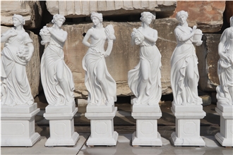 Greek Goddess Angel Religious White Marble Sculptures
