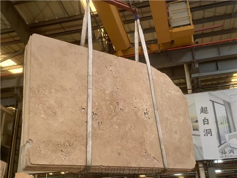 Natural Classic Coffee Travertine Slabs