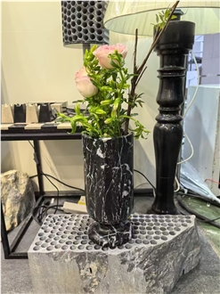 Travertine Interior Vases Stone Flower Pot