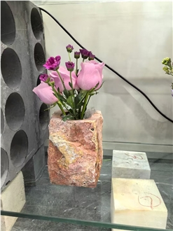 Travertine Interior Vases Stone Flower Pot