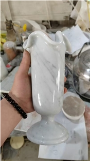 White Marble Art Ornament Home Decorative Vase Custom Design