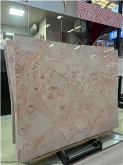 Bvlgari Pink Marble Slabs For Decoration