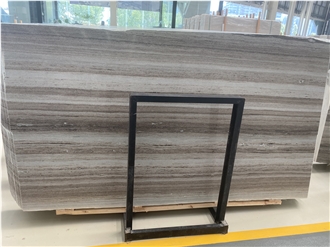 China Crystal Wood Grain Marble Slabs