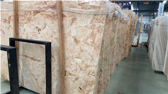 Good Price Golden Phoenix Rose Pink Marble Slabs