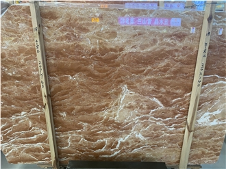 Orange Peel Red  Marble Slabs For Decoration