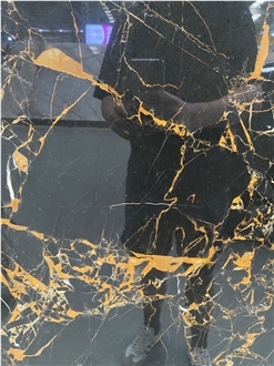 Spider Black Golden Marble Slabs