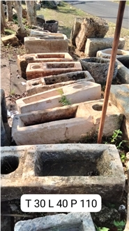Antique Limestone Planters