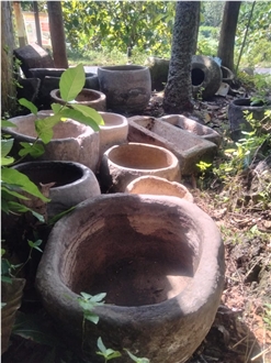 Limestone Flower Pots Garden Decor