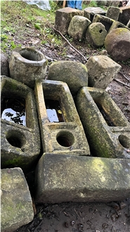 Limestone Outdoor Trough Planters