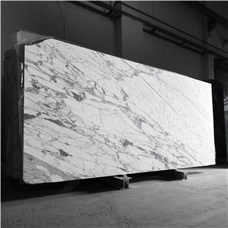 White Natural Stone Statuario Marble Slabs
