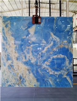 Golden Blue Onyx Slabs