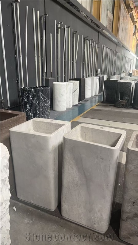 Light Emperador Pedestal Basins  Suppliers