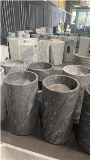Light Emperador Pedestal Basins  Suppliers