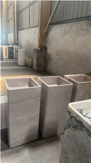 Light Emperador Pedestal Basins  Suppliers