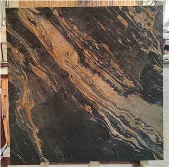 Golden Black Belvedere Quartzite Slabs For Table Top