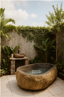 Natural River Stone Bathtub