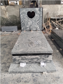 Heart Shaped Indian Viscount White Tombstone