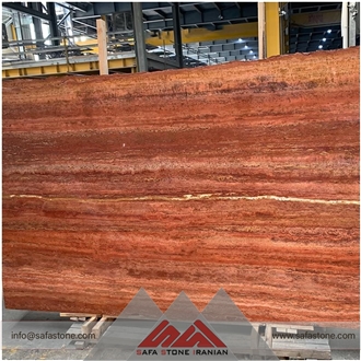 Azar Shahr Red Travertine Slabs