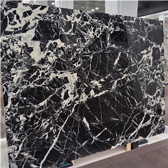 Kungfu Stone Bvlgari Black Marble Slabs Wholesale