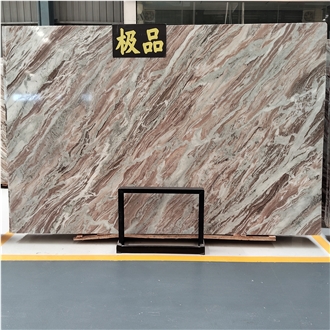 Kungfu Stone Fantasy Brown Marble Slabs Customs Supply