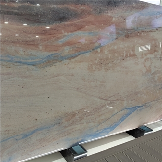 Kungfu Stone Luxury Multicolor Quartzite Slabs Supply
