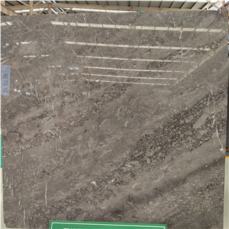 Kungfu Stone Milky Wooden Grey Marble Slabs