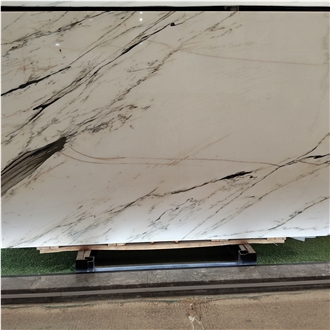 Kungfu Stone Supply Oriental Calacatta White Marble Slabs