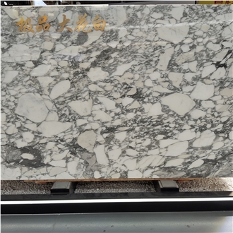 Kungfu Stone Supply White Arabascato Marble Slabs