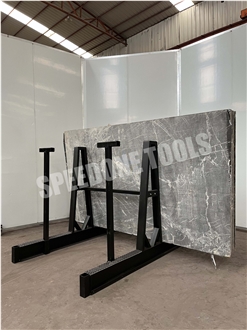 H Steel A-Frame Rack For Granite Mable Quartz Slabs