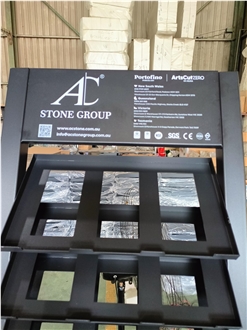 Floor STONE Display Stand -Black-Screen Printing