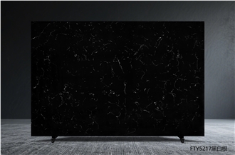 Black  Artificial Calacatta Artificial Marble Big Slab
