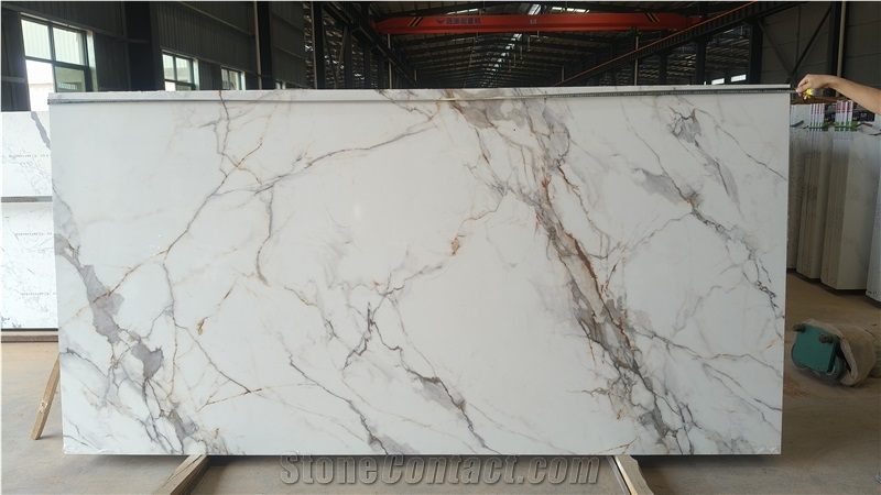Calacatta Gold Printed Quartz Slabs