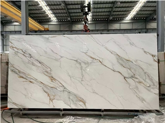 Full Body Calacatta Gold Sintered Stone Slabs