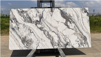 Marble Effect Artificial Printed Quartz Slabs