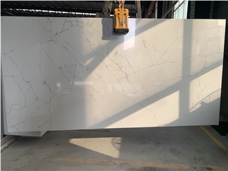 1408 Calacatta White Quartz Slabs