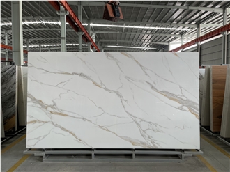 PAESTUM Sintered Stone Slabs With Golden Veins