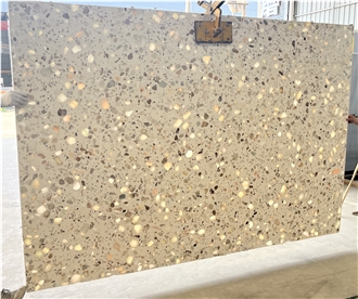 Light Transmitting Terrazzo Backlit Slabs