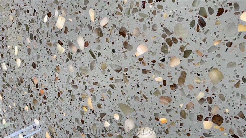 Light Transmitting Terrazzo  Terrazzo Floor Tiles