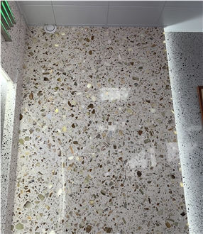 Light Transmitting Terrazzo Tile Slab  Cement Wall And Floor Tiles