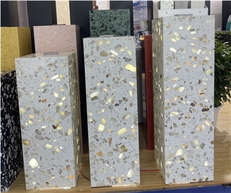 Light Transmitting Terrazzo Translucent Terrazzo Pedestal Columns