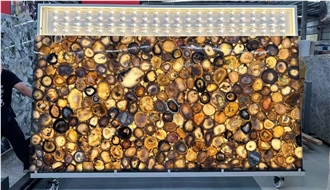 Semiprecious Stone Slabs For Interior Home Decoration