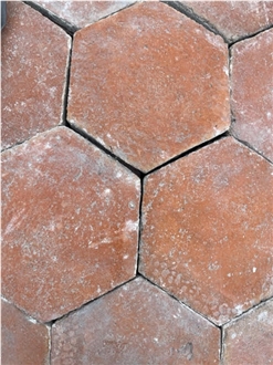 Antique Handmade Reclaimed Terracotta Floor Tiles