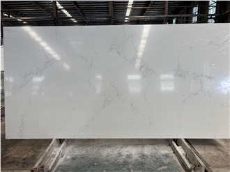 Quartz Slab Artificial Stone Slabs Grey Pattern 8034