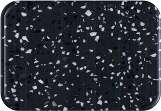 China Artificial Lauren Black Gold Quartz Slabs