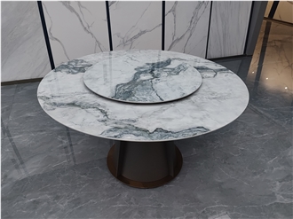 Custom Design Artificial Sintered Round Cafe Table