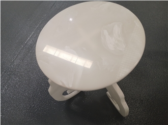 OEM Artificial Onyx Crystallized Stone Side Table