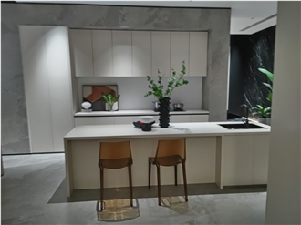White Artificial Stone Kitchen Countertops