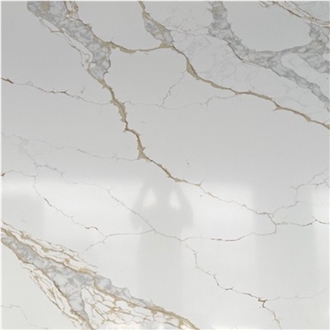 Calacatta Gold Quartz Slabs Jumbo Size