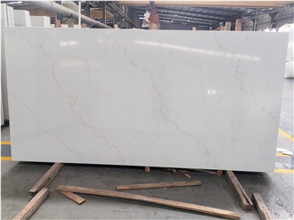Mysterious Gold Quartz Artificial Stone Slabs